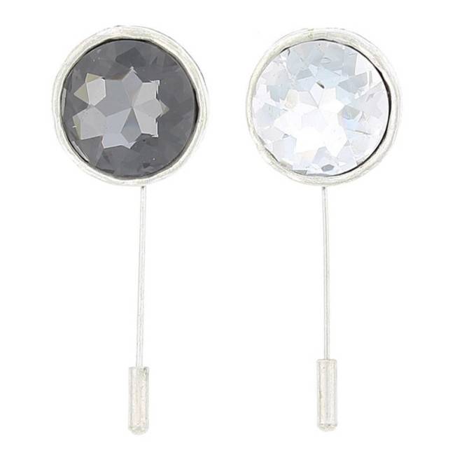 BROCHE AGUJA METAL CRISTAL