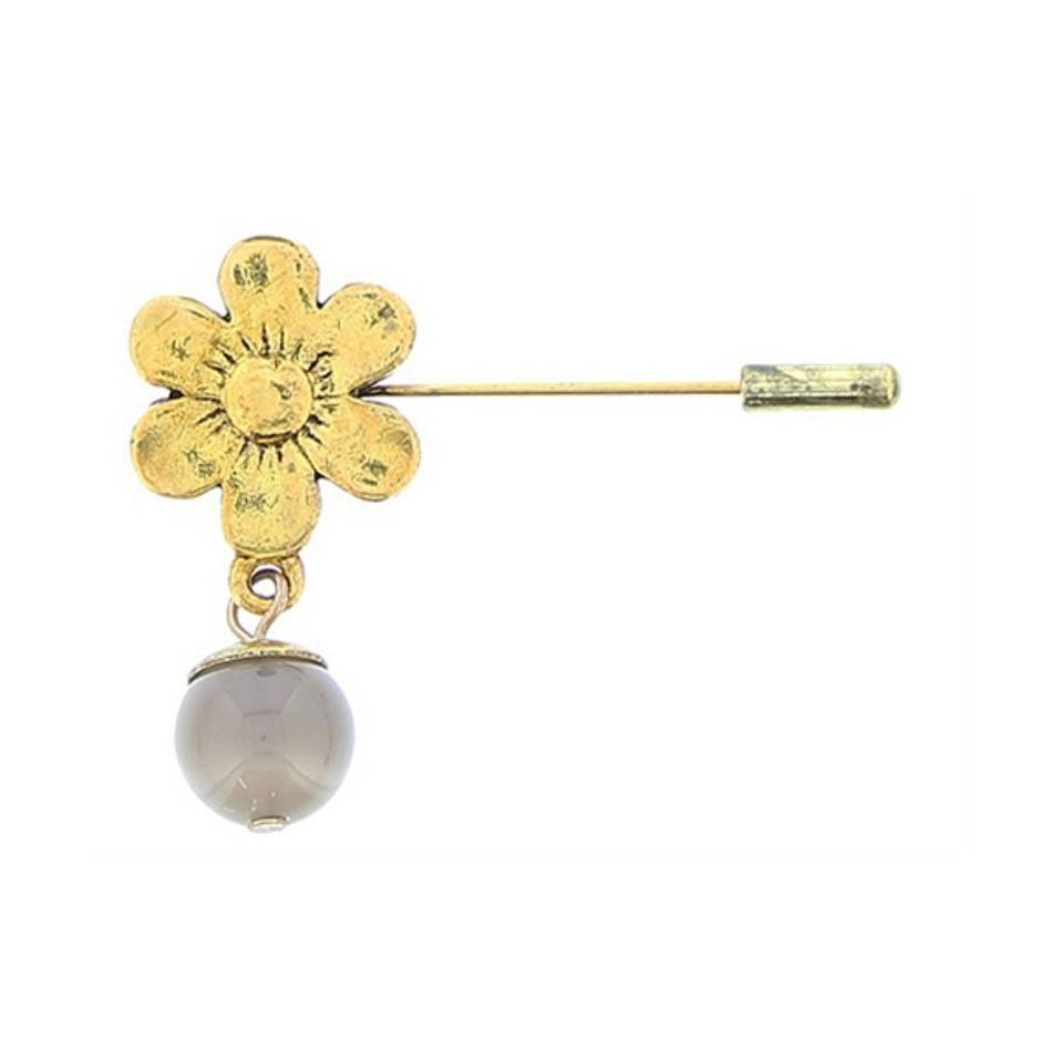 METAL NEEDLE BROOCH