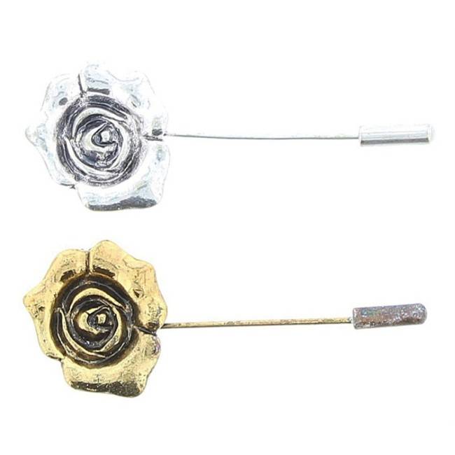 METAL NEEDLE BROOCH