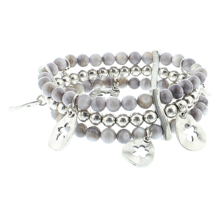 NACRE METAL BEADS BRACELET 2