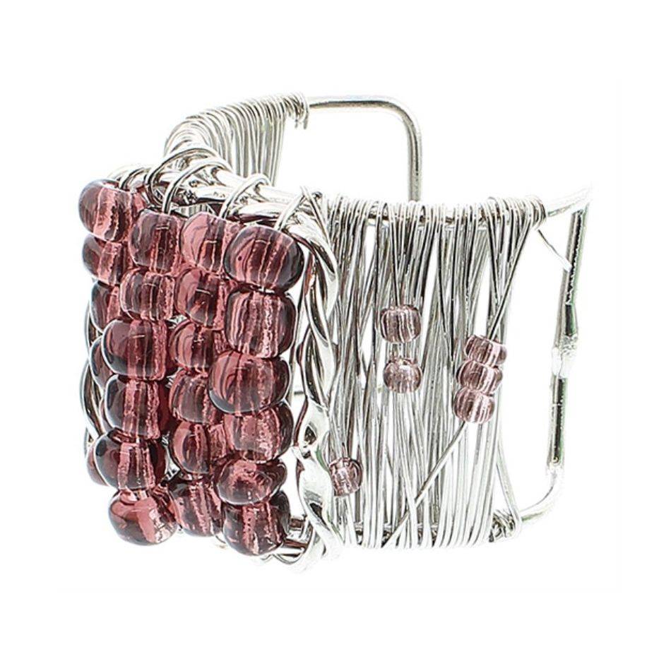 BEADED METAL RING