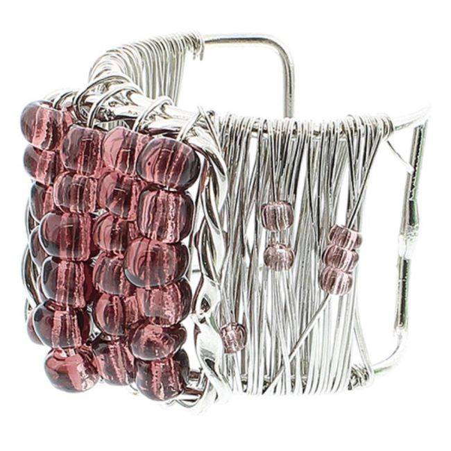 BEADED METAL RING