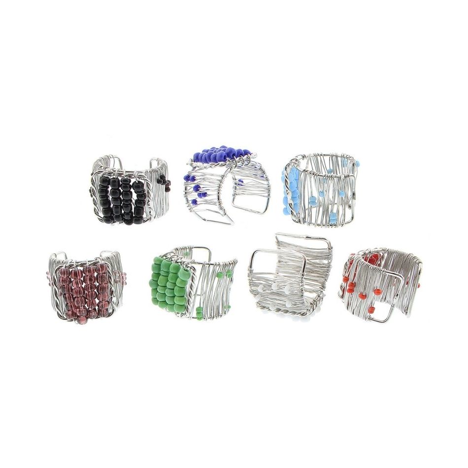 ANILLO METAL ABALORIOS