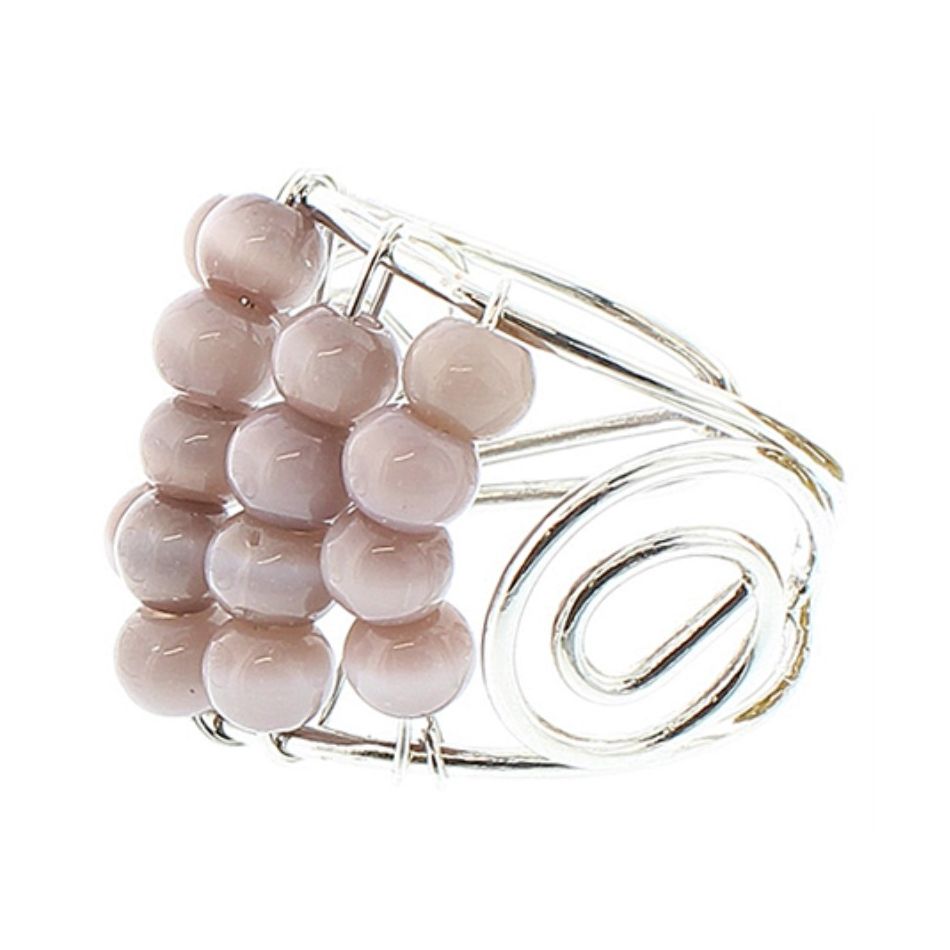STONE METAL RING