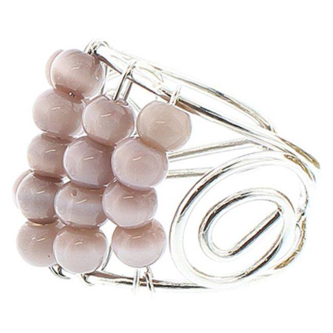 STONE METAL RING
