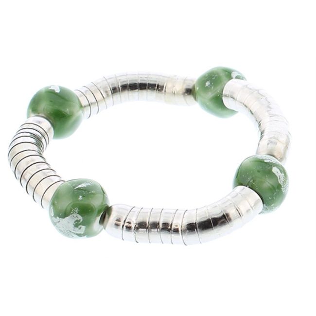 CERAMIC METAL BEADS BRACELET