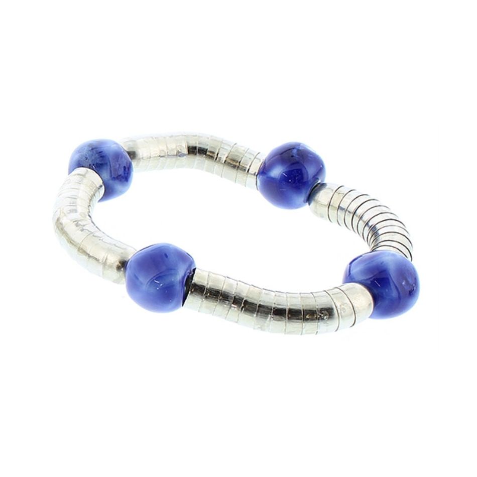 CERAMIC METAL BEADS BRACELET