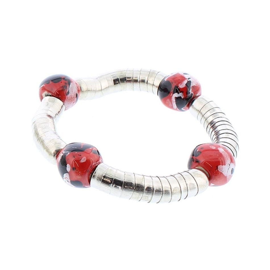 CERAMIC METAL BEADS BRACELET