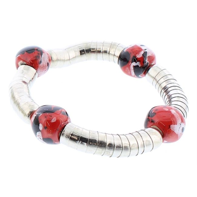CERAMIC METAL BEADS BRACELET