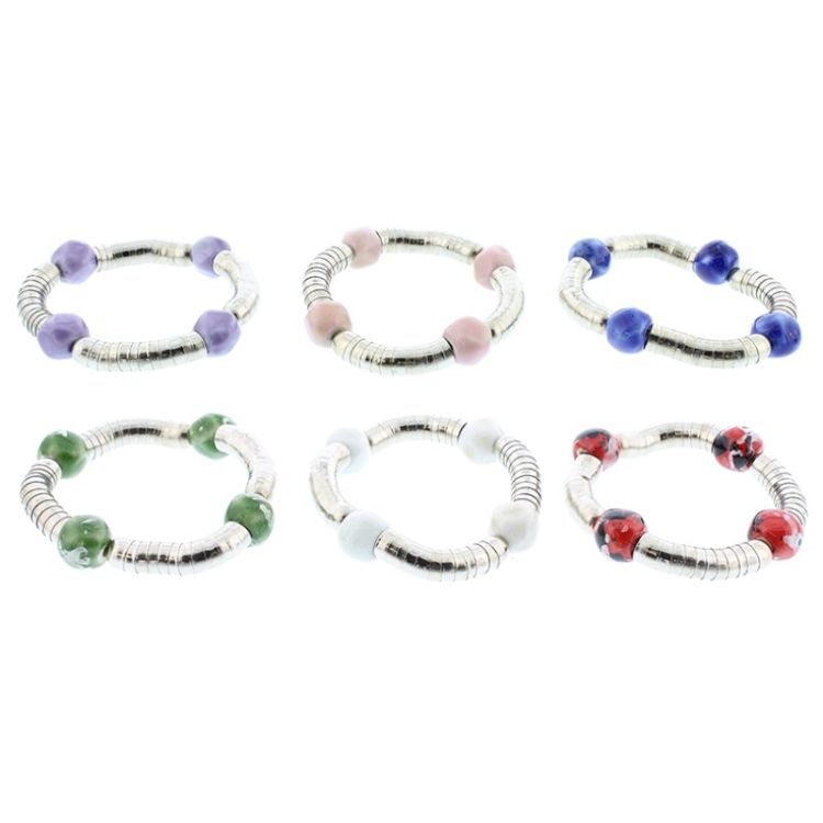 CERAMIC METAL BEADS BRACELET 2