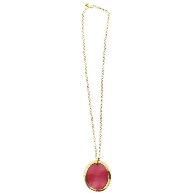 COLLAR LARGO CADENA COLG. RESINA