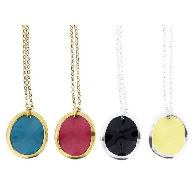 COLLAR LARGO CADENA COLG. RESINA