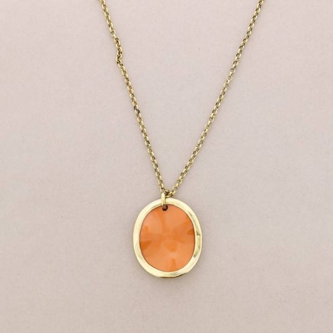 COLLAR LARGO CADENA COLG. RESINA