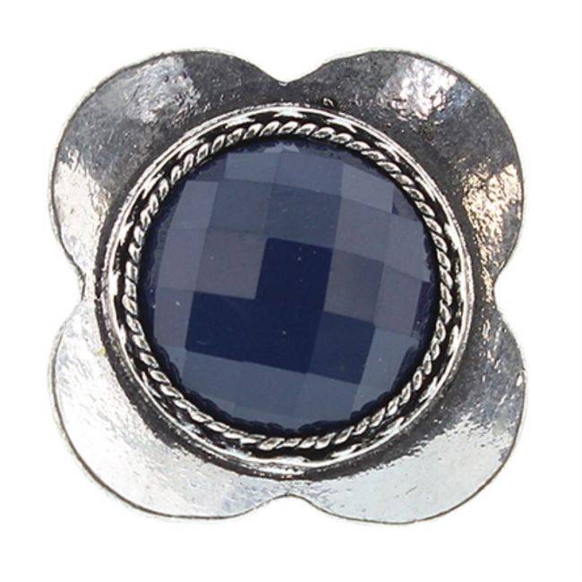 FACETED RESIN METAL RING