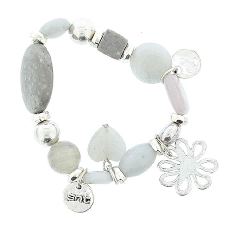 METAL STONE BEADS BRACELET