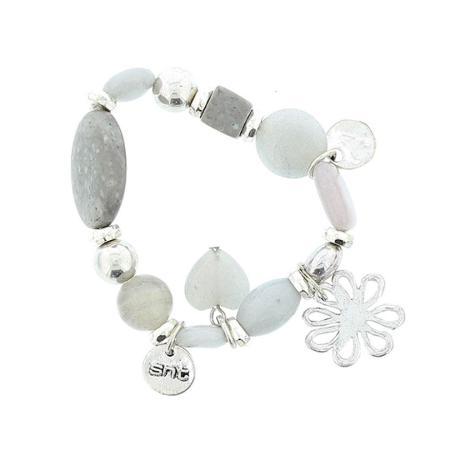 METAL STONE BEADS BRACELET