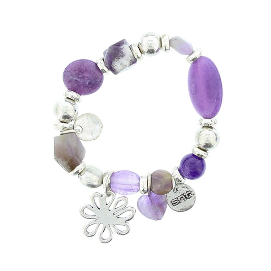 METAL STONE BEADS BRACELET