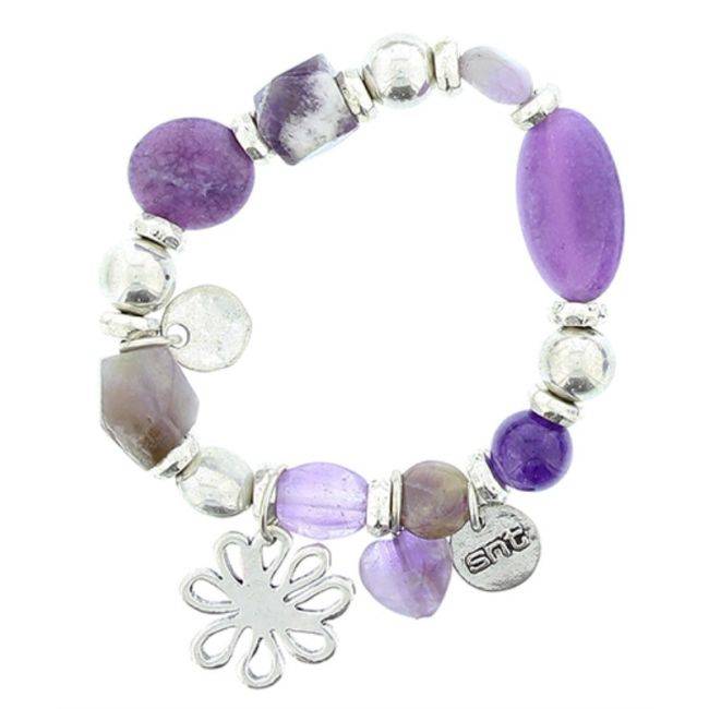 METAL STONE BEADS BRACELET