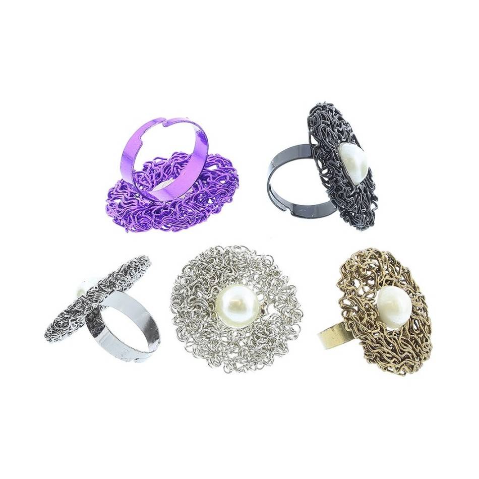 ANILLO ALAMBRE PERLA