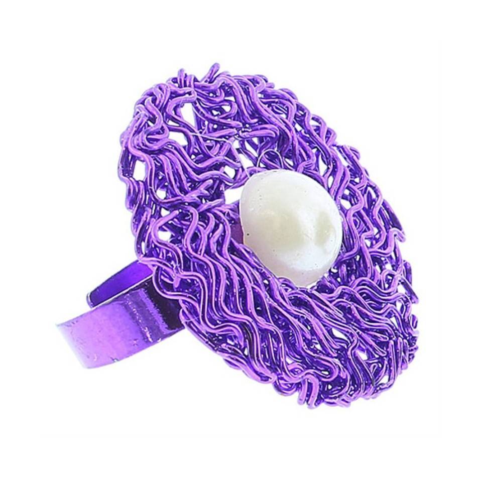 ANILLO ALAMBRE PERLA