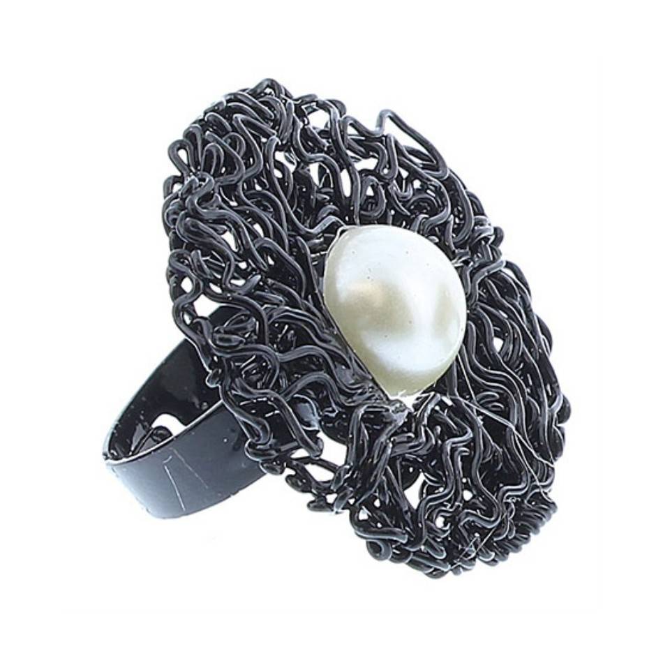 ANILLO ALAMBRE PERLA