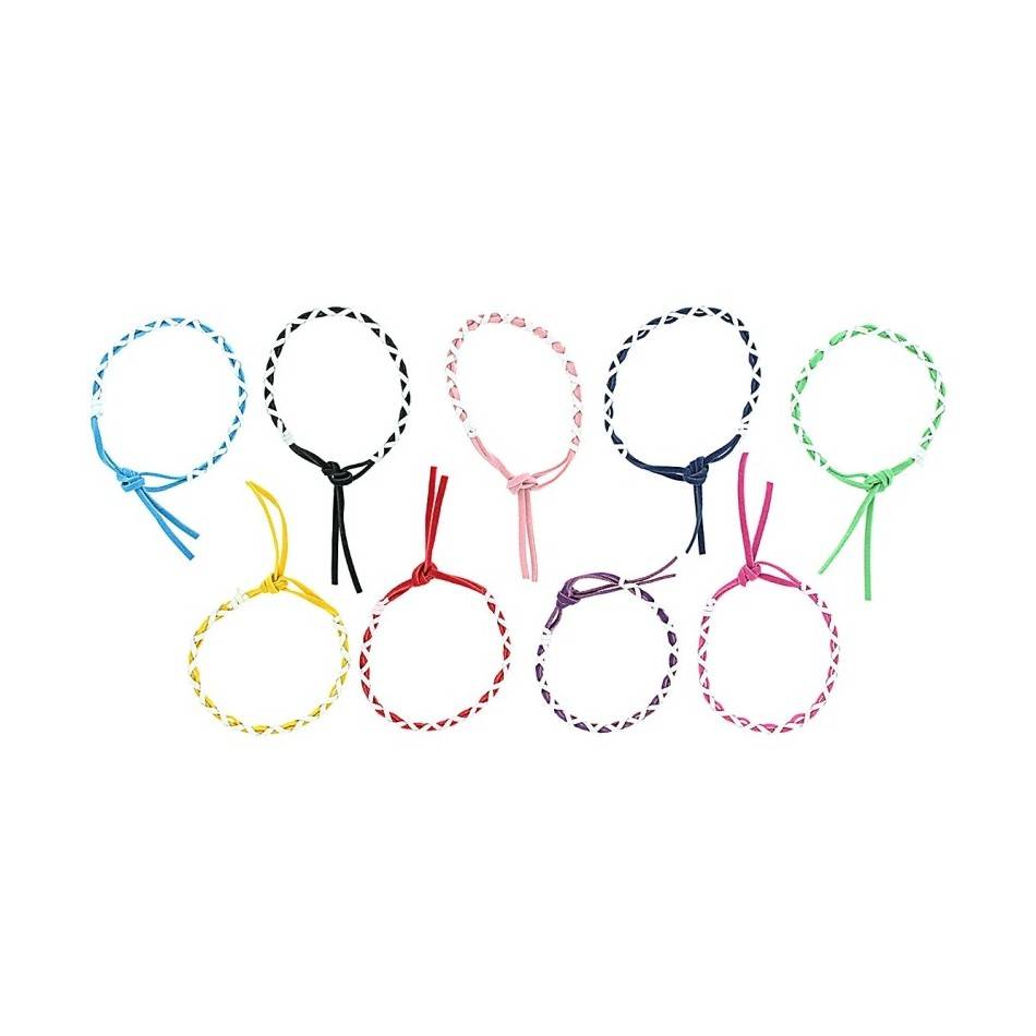 PULSERA CUERO COLORES