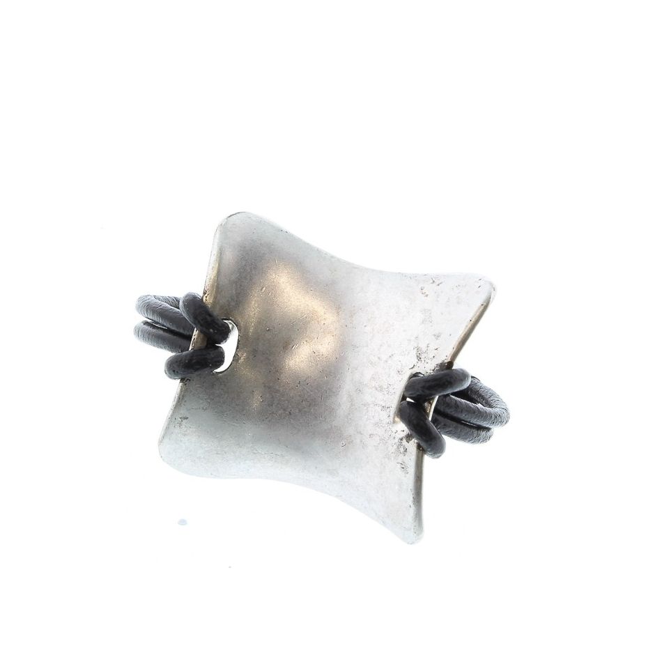 PULSERA CUERO METAL