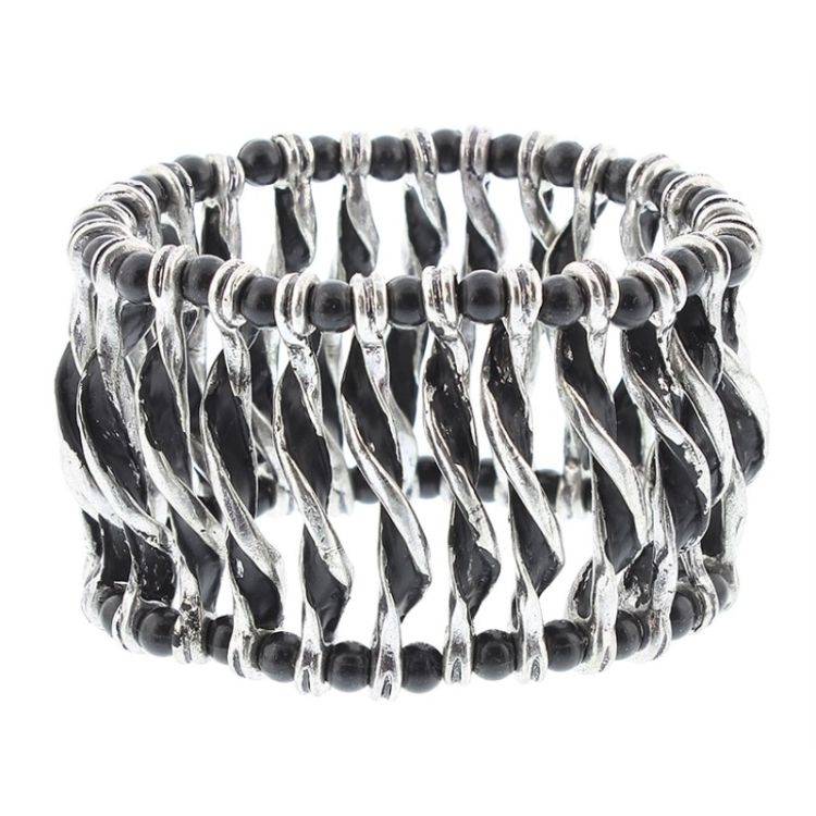 METAL RESIN BEADS BRACELET