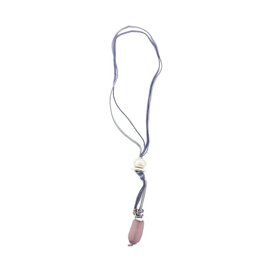 COLLAR LARGO ANTELINA CUENTAS METAL RESINA