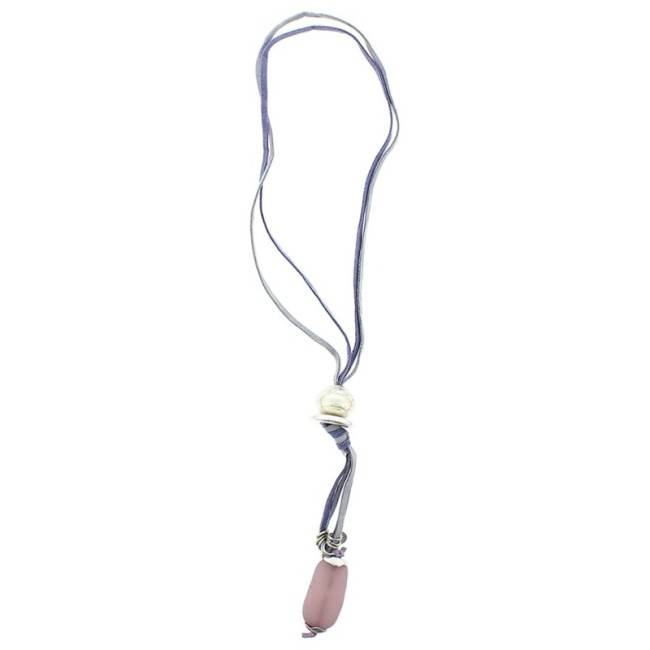 COLLAR LARGO ANTELINA CUENTAS METAL RESINA