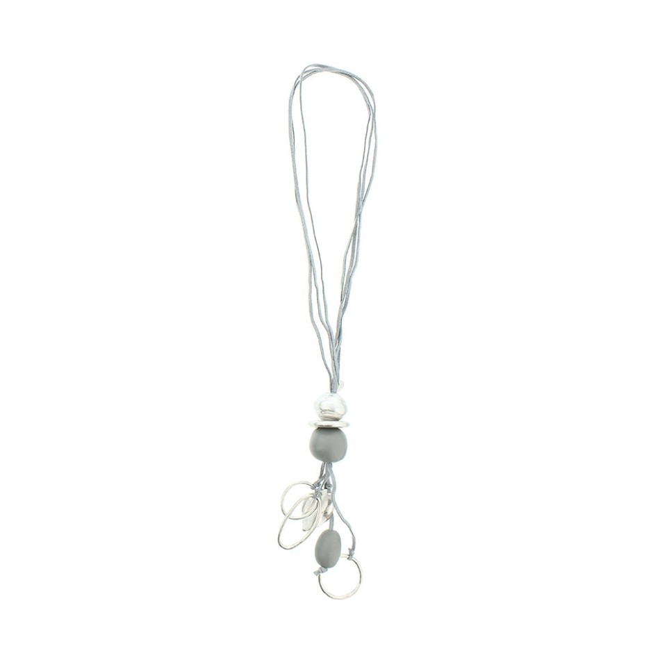 COLLAR LARGO ANTELINA CUENTAS METAL RESINA