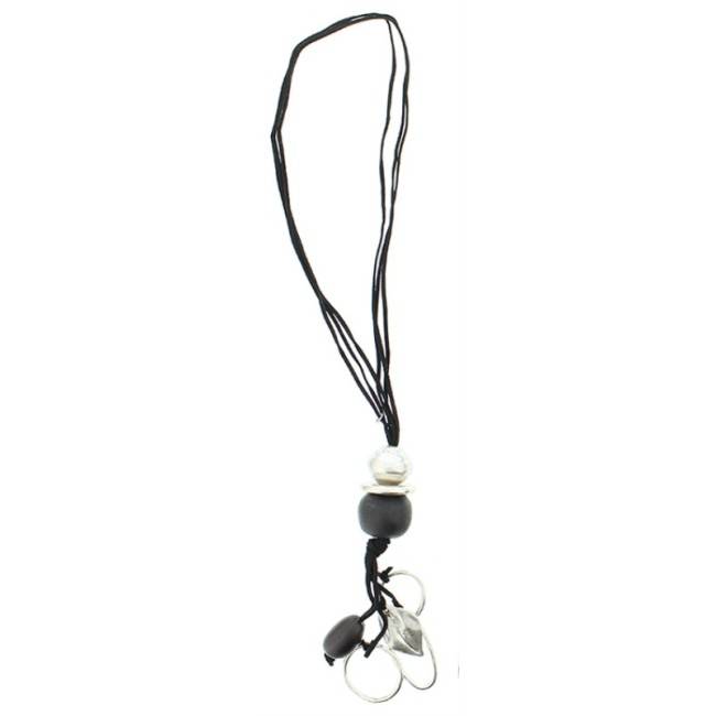 COLLAR LARGO ANTELINA CUENTAS METAL RESINA