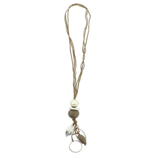COLLAR LARGO ANTELINA CUENTAS METAL RESINA