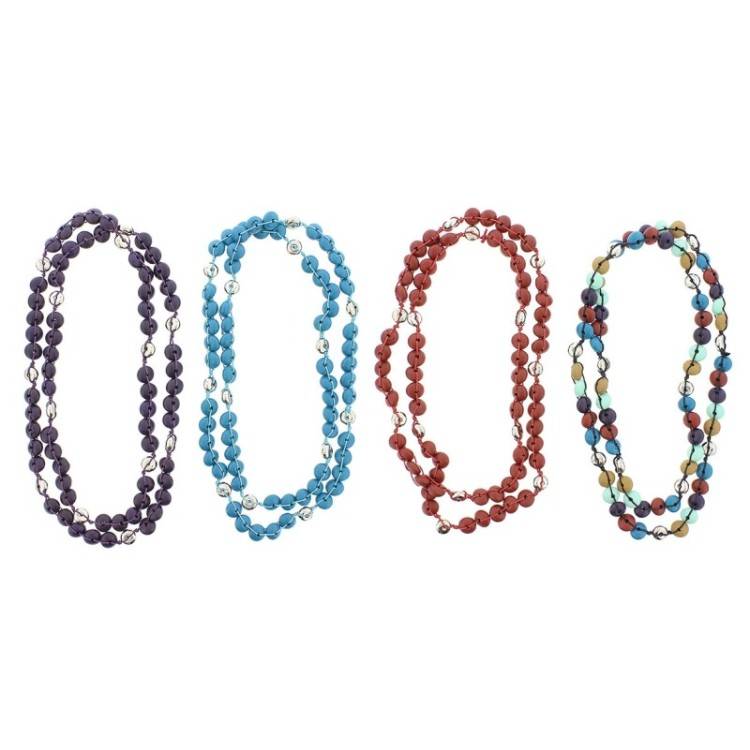 LONG NECKLACE WITH WOODEN BEADS 2