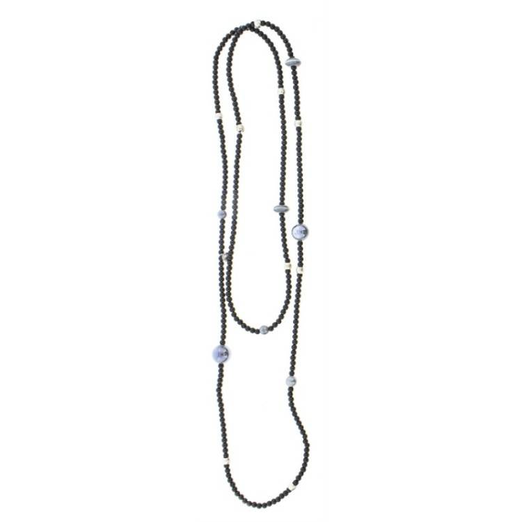 LONG NECKLACE WITH CERAMIC BEADS