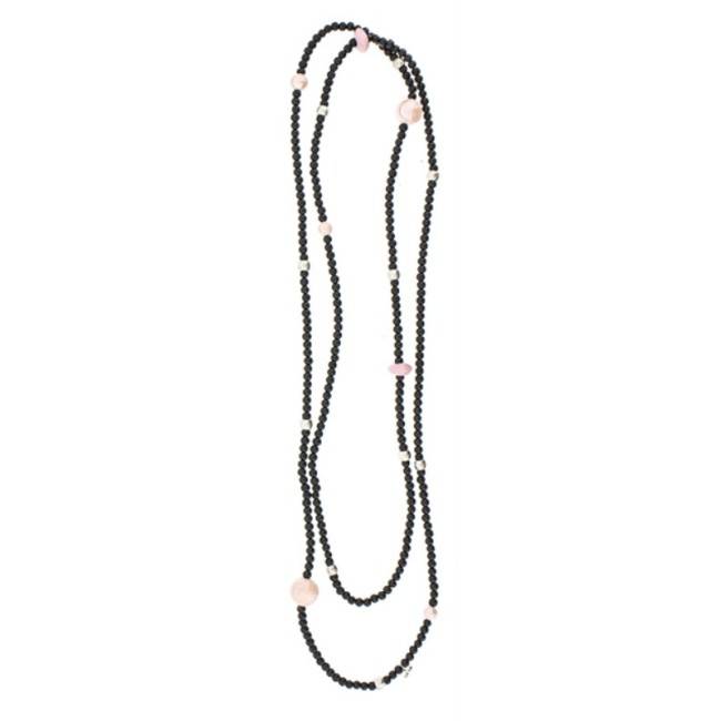 LONG NECKLACE WITH CERAMIC BEADS