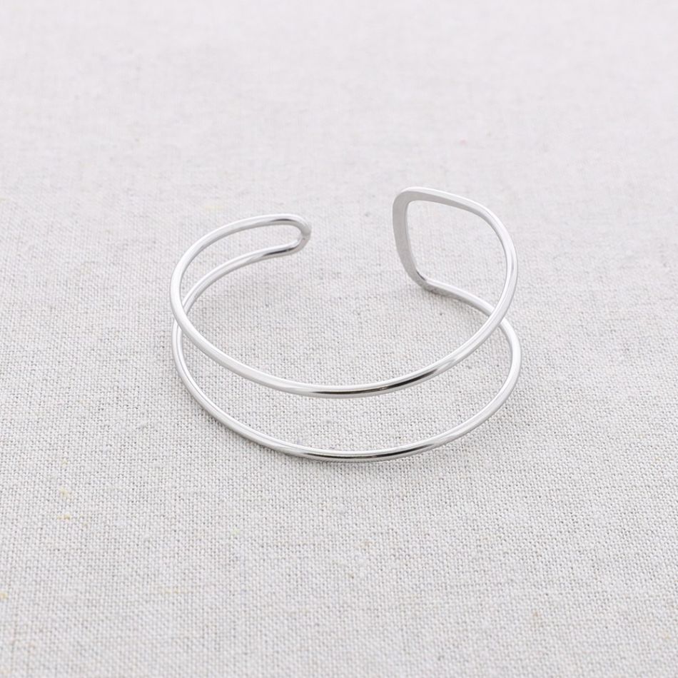 PULSERA ACERO IRREGULAR AJUSTABLE