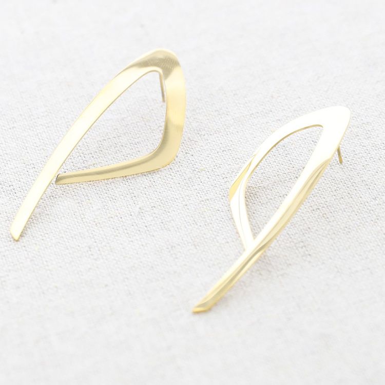 PENDIENTES ACERO FORMA IRREGULAR