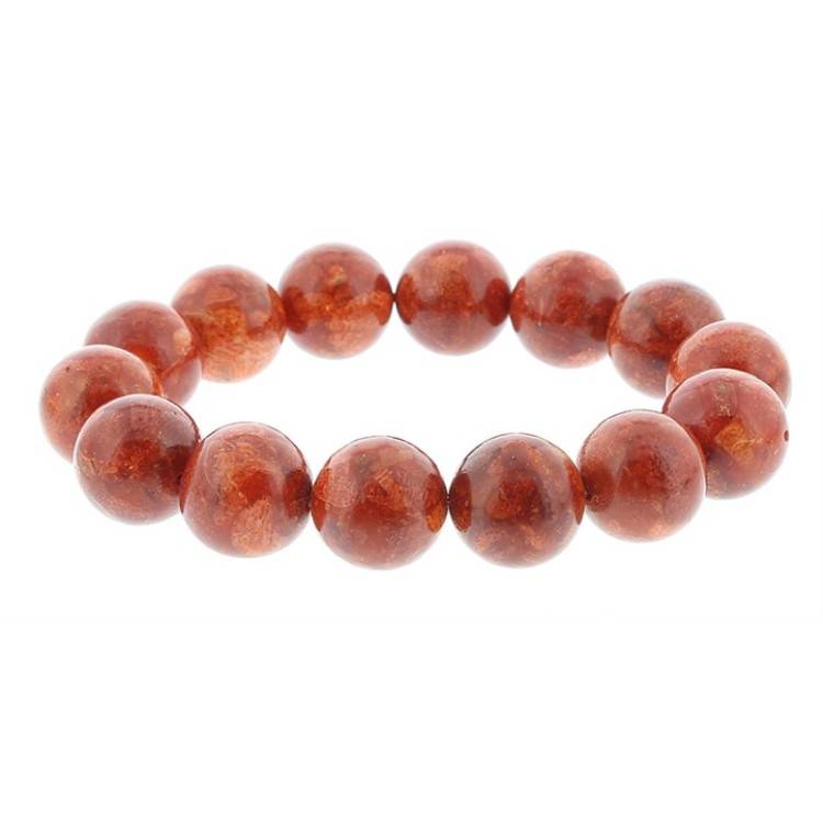 PULSERA CORAL BOLAS 14MM
