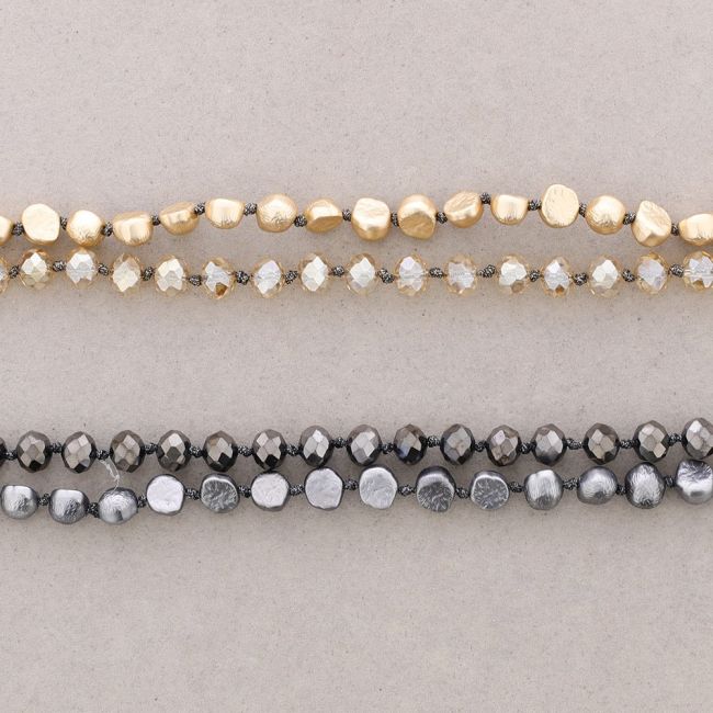 LONG BI-MATERIAL NECKLACE