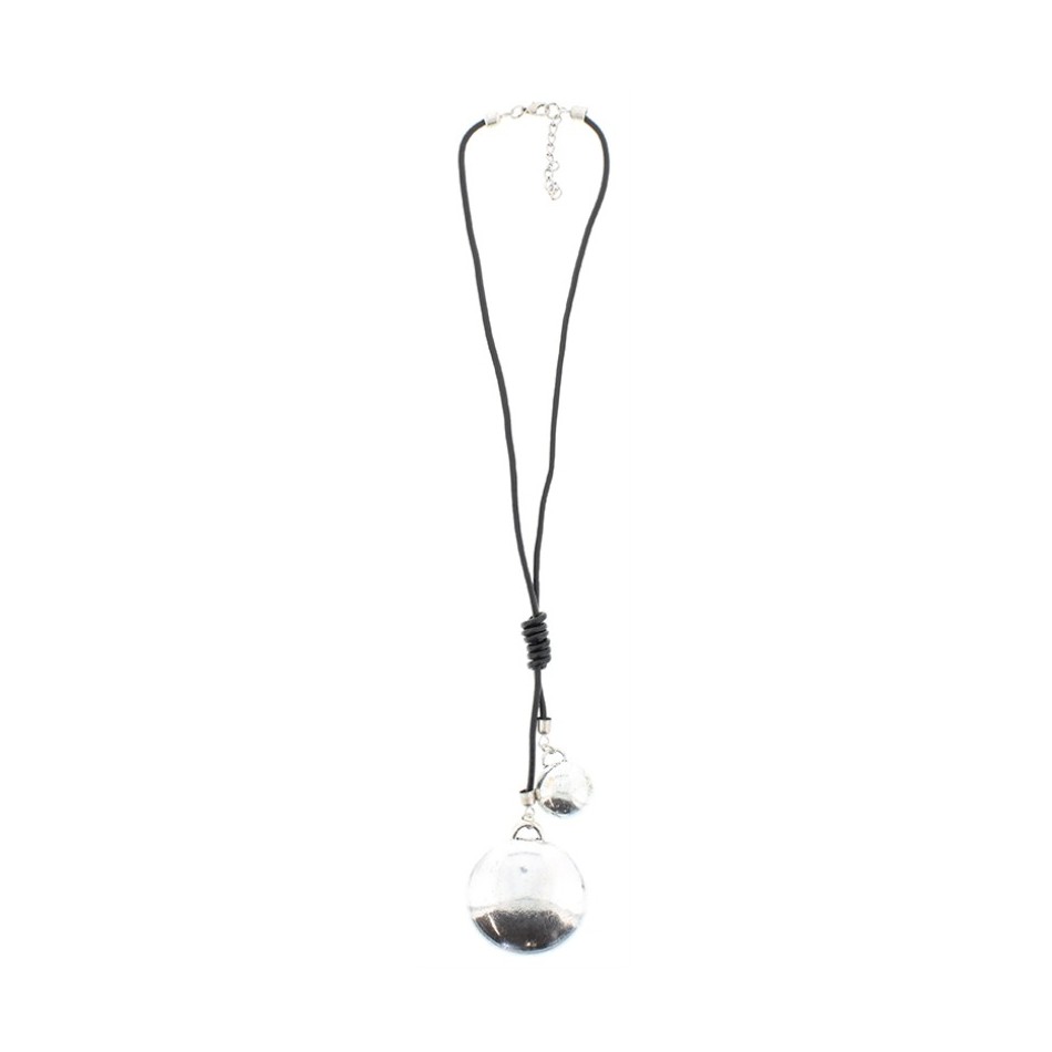 LONG METAL PENDANT NECKLACE