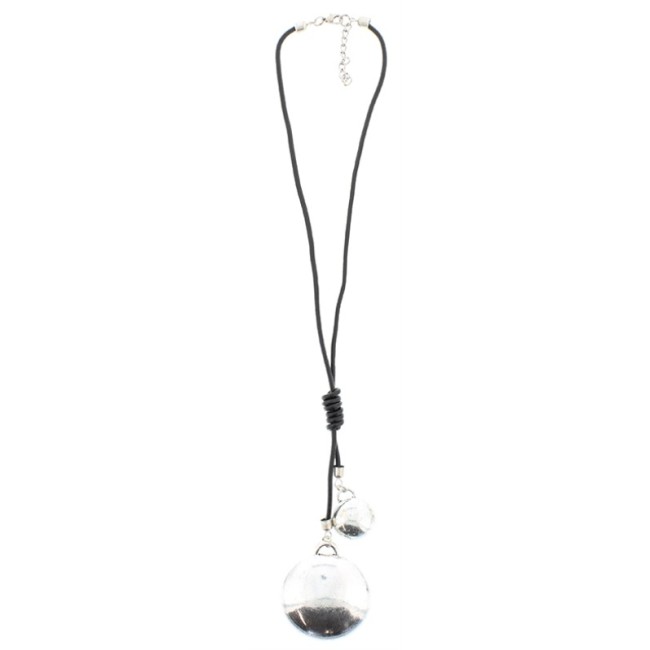 LONG METAL PENDANT NECKLACE