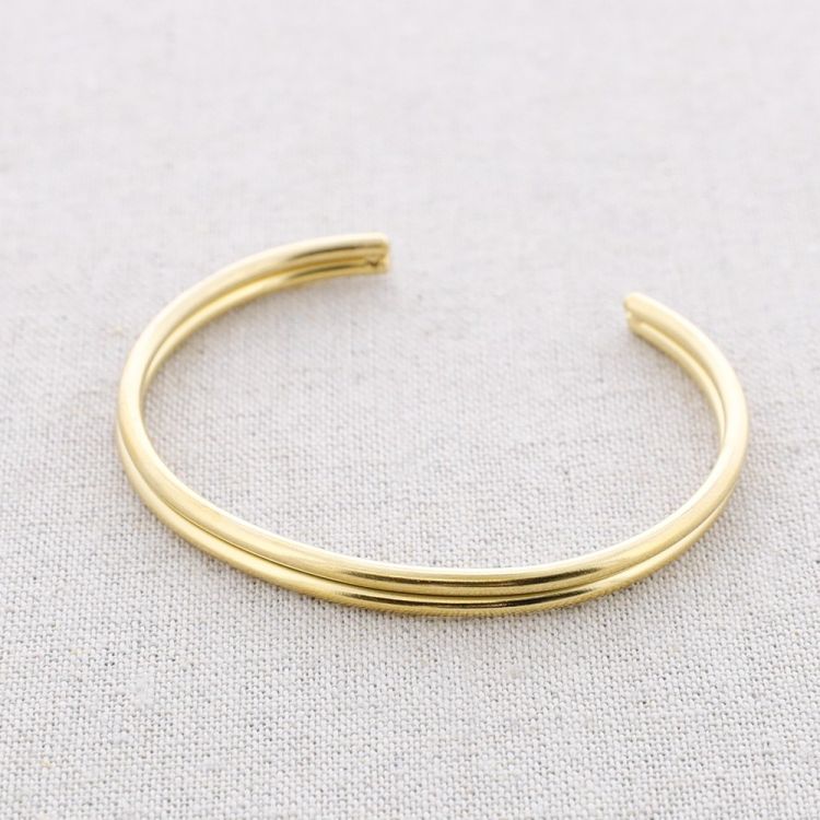 DOUBLE STRAP STEEL BRACELET