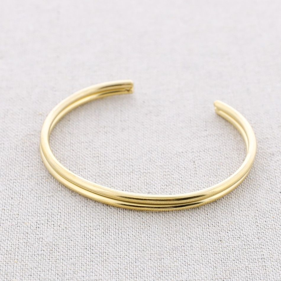 DOUBLE STRAP STEEL BRACELET