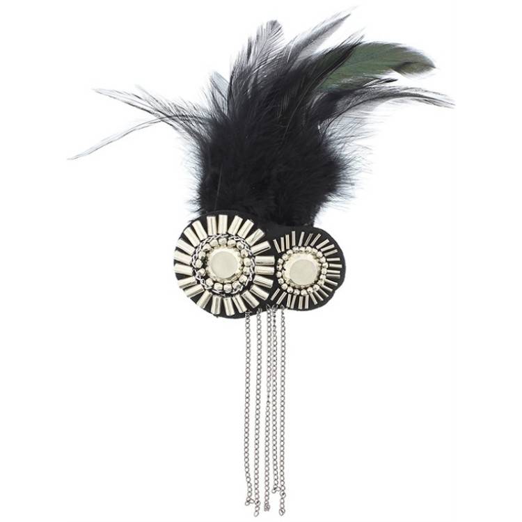 BROCHES PEDRERÍA PLUMAS CADENAS