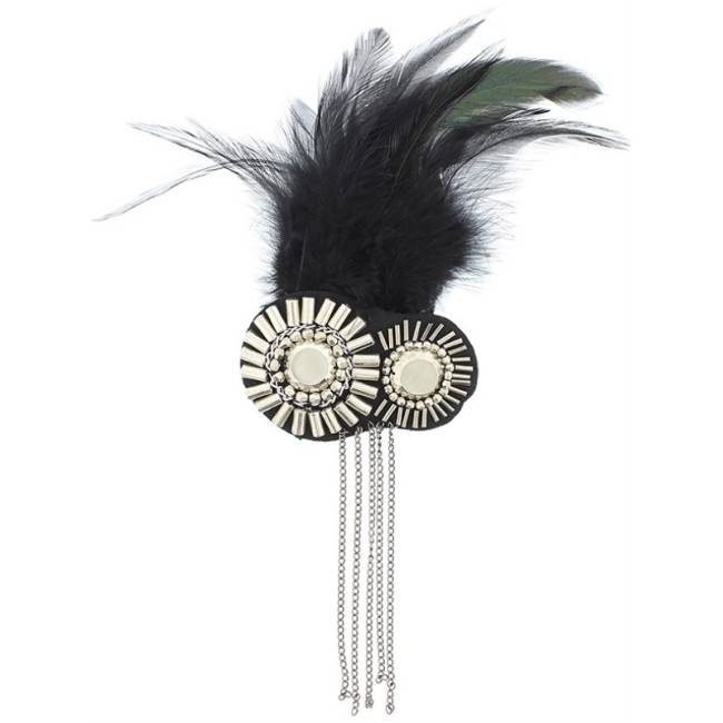 BROCHES PEDRERÍA PLUMAS CADENAS