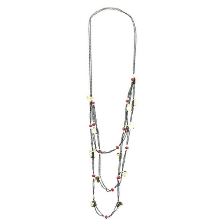 COLLAR LARGO CADENAS COLGANTES