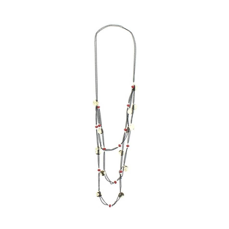 LONG NECKLACE WITH PENDANT CHAINS