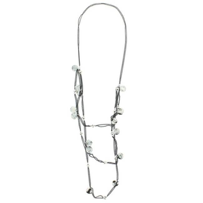 LONG NECKLACE WITH PENDANT CHAINS