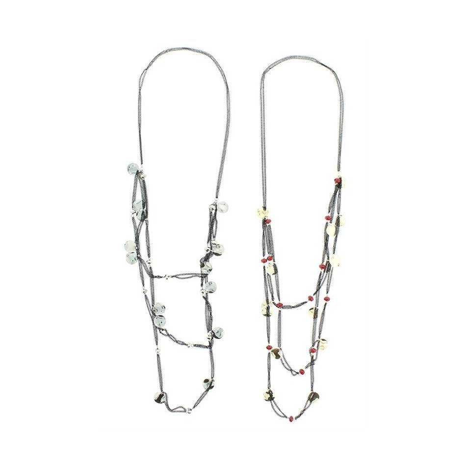 COLLAR LARGO CADENAS COLGANTES